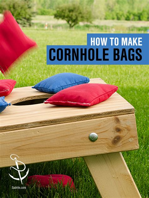 homemade cornhole bags